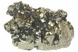 Pyrite Crystal Cluster with Sphalerite & Quartz Dusting - Peru #138158-1